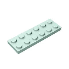 Plate 2 x 6 Building Block | Compatible Building Brick for DIY Creations