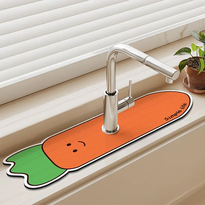 Diatom Mud Sink & Faucet Mat