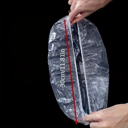 100pcs Disposable Plastic Wrap Covers | Food Grade PE Bowl Covers