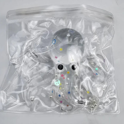 Glitter Octopus Taba Squishy Sugar Stress Ball | Cute Animal Squeeze Fidget Toy for Kids