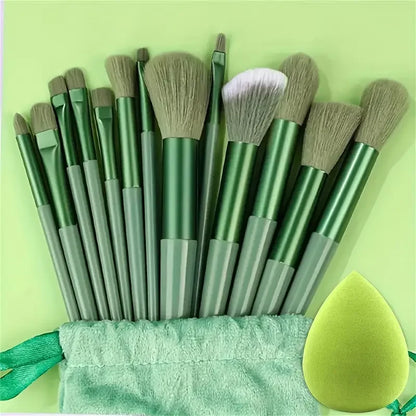 13-Piece Makeup Brush Set | Soft Fluffy Foundation Blush Highlighter Brush Kit
