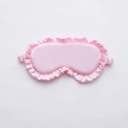 Silk Ruffle Sleep Eye Mask | Soft Blackout Eye Covers for Better Sleep