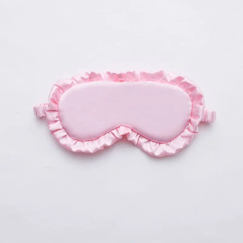 Silk Ruffle Sleep Eye Mask | Light Blocking Sleep Aid for Adults
