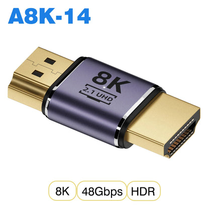 HDMI-Compatible Adapter | Mini and Micro HDMI to HDMI 2.1 Converter 48Gbps 8K60Hz 4K120Hz