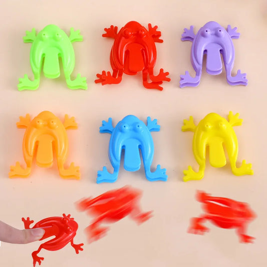 Frog Jumping Fidget Toy Set | Mixed Color Stress Relief Party Favors
