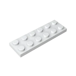 Plate 2 x 6 Building Block | Compatible Building Brick for DIY Creations