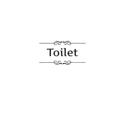 French Bathroom Toilet Sign Vinyl Sticker Decal | WC Entrance Sign Door Decal for France Home
