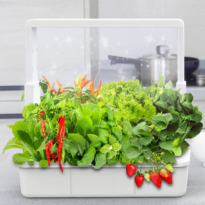 Hydroponic Growing System 15 Pod Indoor Garden Full Spectrum LED Smart Kit