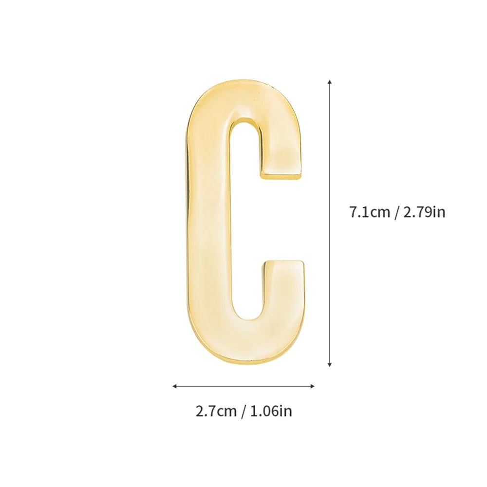 1 pièce en métal auto-adhésive Numéro de maison, lettres de l'alphabet anglais pour plaque de porte d'appartement, autocollants de numéro de boîte aux lettres de table 7*3cm