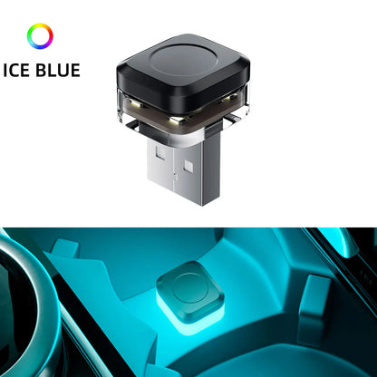 Mini USB LED Car Atmosphere Light | Universal Ambient Decorative Lamp