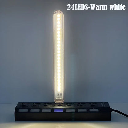 DC5V 24LED USB Night Light | 7 Color Atmosphere Lamp for Live Streaming