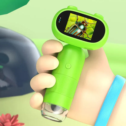 Microscopio digital para niños 1000X Microscopio de mano con luces LED USB
