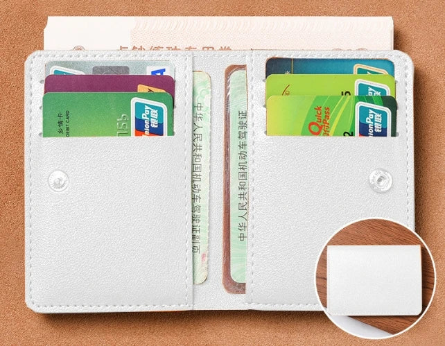 Classic PU Leather Slim Wallet | Unisex Card Holder and Coin Purse