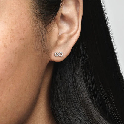 Double Hoop Family Tree Crown Earrings | 925 Sterling Silver Studs
