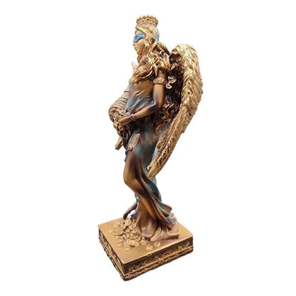 Nouvelle Déesse Grecque de la Richesse Résine Artisanale Statue Cadeau Caisse Bureau Décoration Ornement Accessoires de Décoration Intérieure