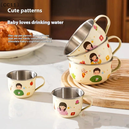 80/220ml Stainless Steel Kids Water Cup | Anti-Scalding Mini Mug
