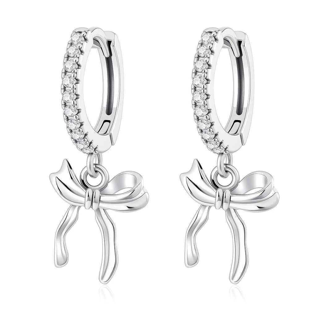 925 Sterling Silver Elephant Cherry Earrings | Sparkling Stud Earrings for Women