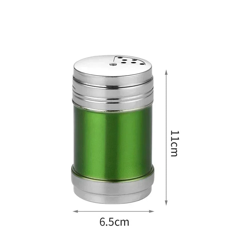 Pot à épices en acier inoxydable | Salière et poivrière rotatives pour barbecue et cuisine