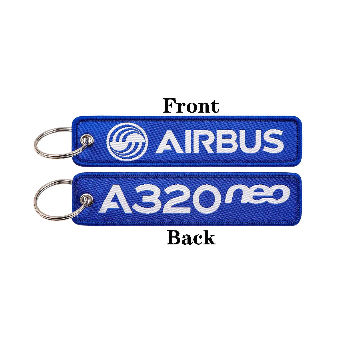 Airline Embroidery Key Fob | Stylish Keychain for Bags and Backpacks