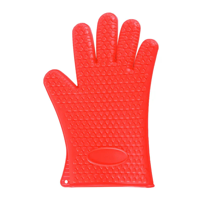 Manique en silicone | Gants résistants à la chaleur avec protection complète des doigts et des poignets