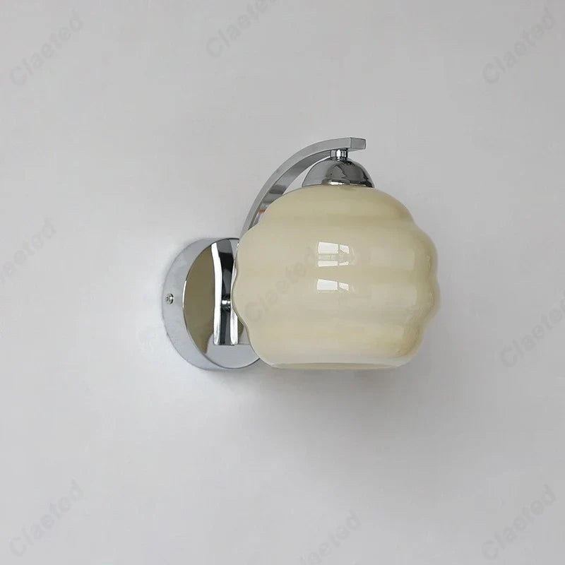Applique murale LED Rétro Verre pour Salon Couloir Chambre Chevet Éclairage Décoratif E27