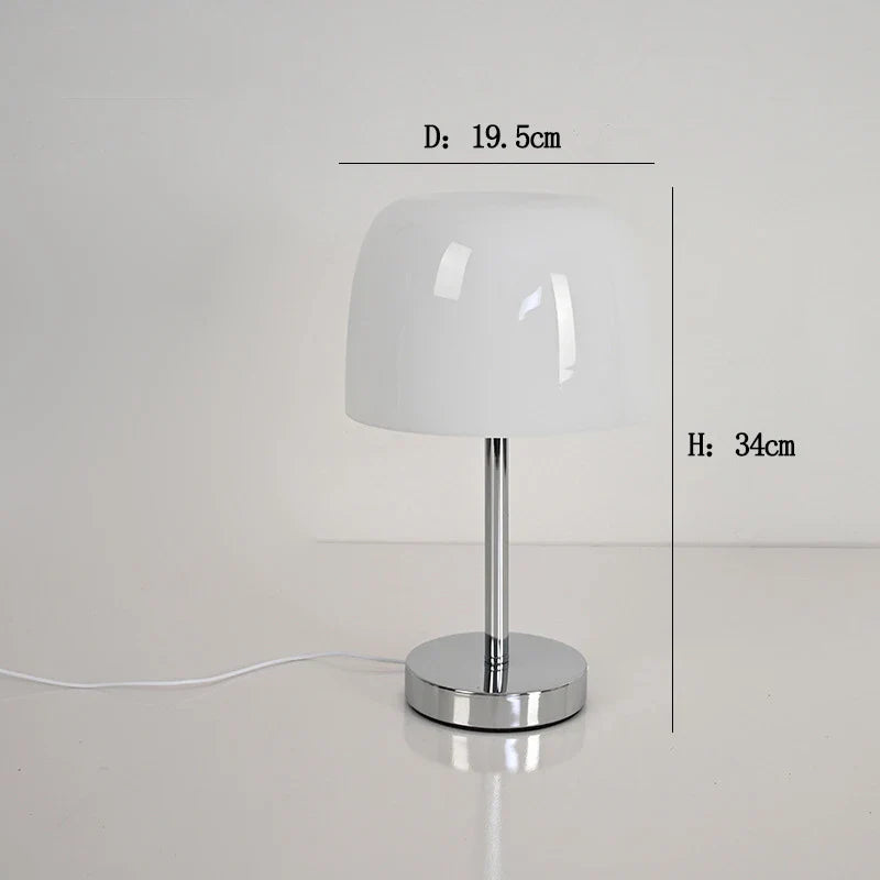 Lampe de table en verre médiévale, rétro américaine, pour salon, salle à manger, lampe de table Bauhaus, maison, chambre calme et chaleureuse, chevet