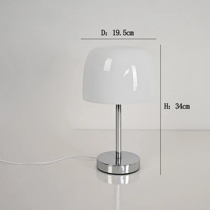 Lampe de table en verre médiévale, rétro américaine, pour salon, salle à manger, lampe de table Bauhaus, maison, chambre calme et chaleureuse, chevet