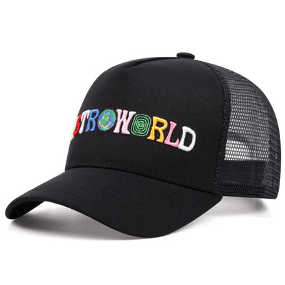 ASTROWORLD Graphic Mesh Baseball Cap | Unisex Breathable Trucker Hat