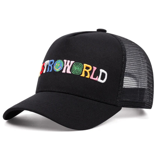ASTROWORLD Graphic Mesh Baseball Cap | Unisex Breathable Trucker Hat