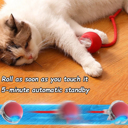 Smart Interactive Cat Ball | Automatic Rolling Toy with Motion Sensors