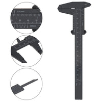Double Scale Plastic Vernier Caliper 0-150mm | Portable Mini Measuring Tool for Carpentry and Jewelry