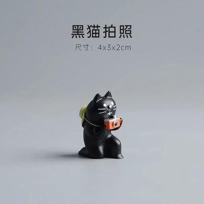 1pc Cartoon Cat Frog Bear Yellow Chair Computer Model Office Ornament Mini Home Decor Crafts Accessories Desktop Figurines Gift