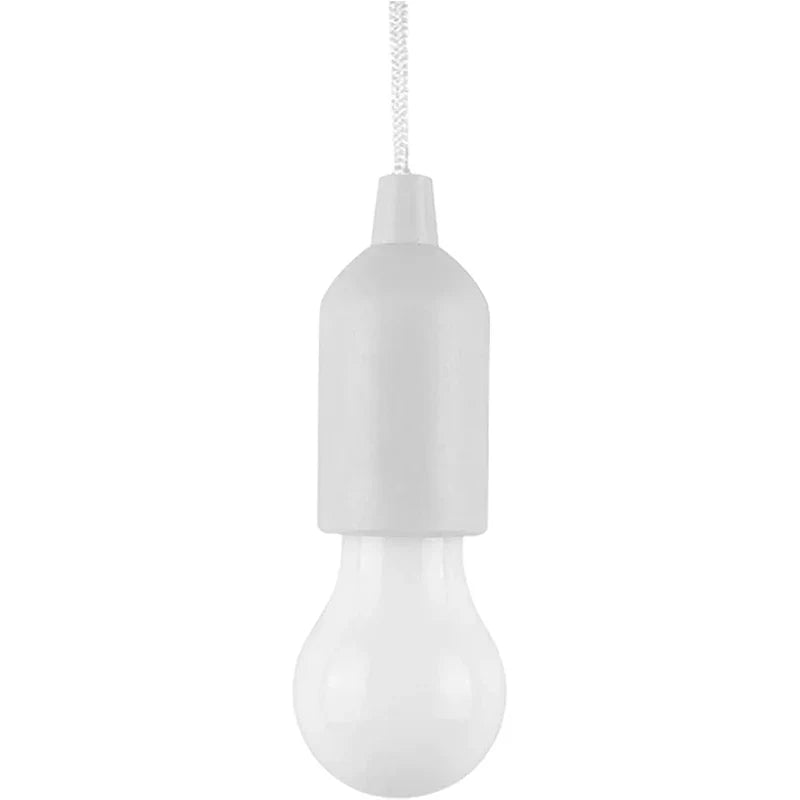 Battery Operated LED Pull Cord Light | Portable Hanging Lantern for Camping, Garden, Party, and Emergency