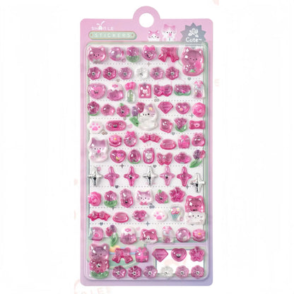 3D Food Stamping Seal Sticker | Japanese Anime Decorative Craft Stickers for Kids