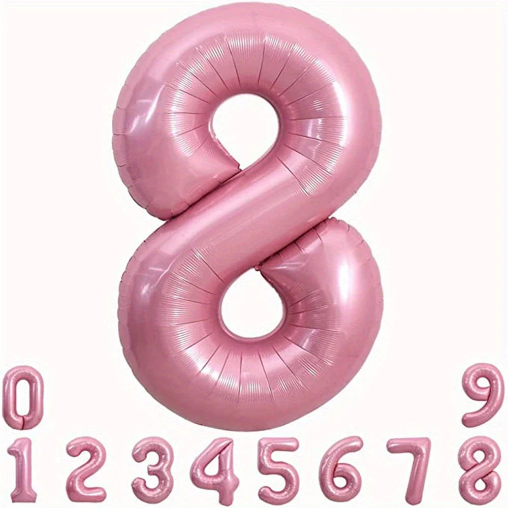 Pink Foil Number Balloon 40 inch | Birthday Party Decor