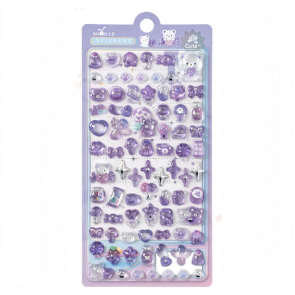 3D Food Stamping Seal Sticker | Japanese Anime Decorative Craft Stickers for Kids
