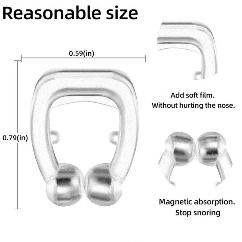 Anti Snore Nose Clip | Magnetic Sleep Aid for Quiet Nights