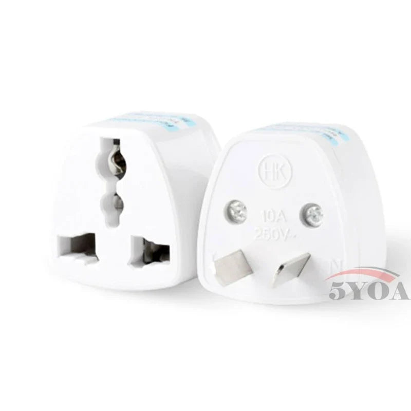 Universal Travel Plug Adapter EU US AU to UK 3 Pin AC Power Converter