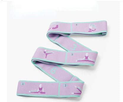 Yoga Stretching Belt | Elastic Resistance Band with Loop Design for Pilates