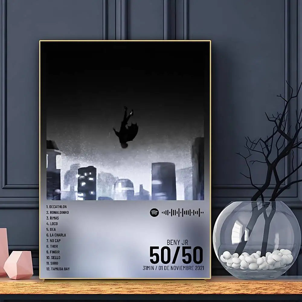 Affiche Rapper Beny Jr Art HD Mur Adhésif Étanche Décoration Maison Salon Bar