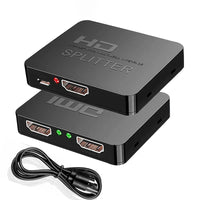 4K HDMI Splitter 1 in 2 Out | Dual Display Video Distributor for TV Projector Monitor