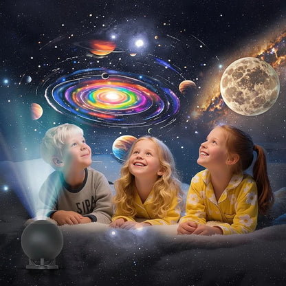 Galaxy Projector Star Projector with 12 Films Nebula Night Light Bedroom Ceiling
