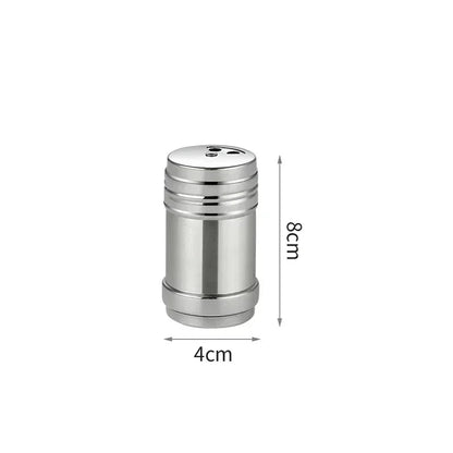 Pot à épices en acier inoxydable | Salière et poivrière rotatives pour barbecue et cuisine