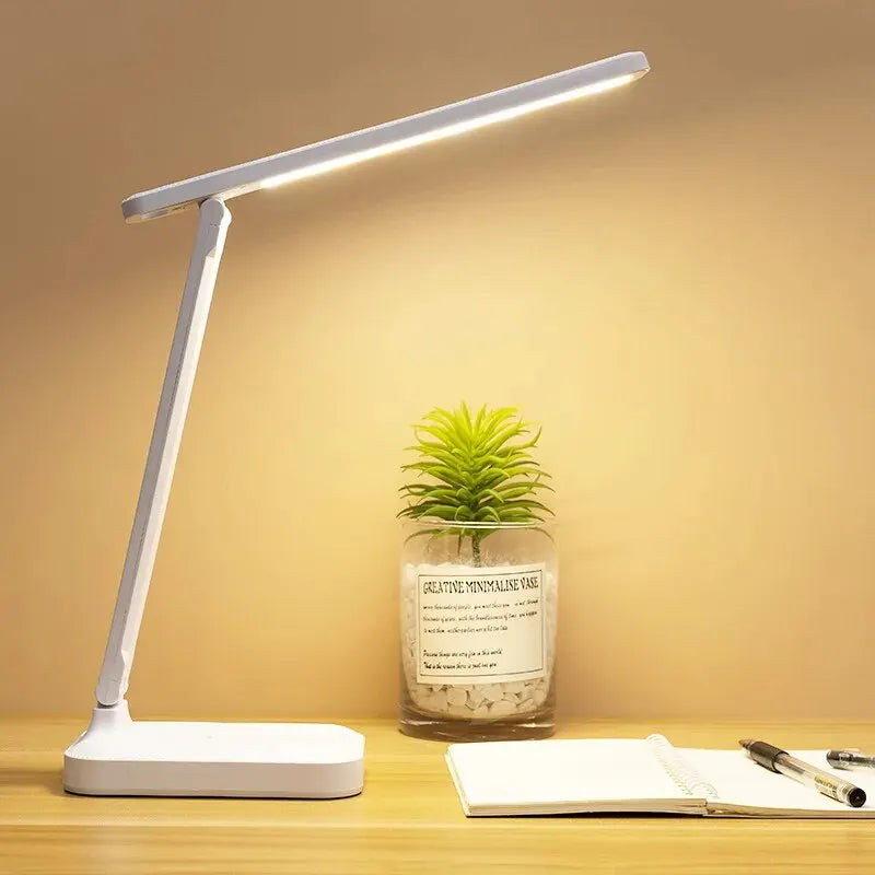 LED Foldable Desk Lamp | 3 Stepless Dimming Touch Control Eye-Care Reading Light