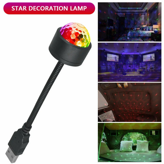 Car Roof Star Night Light | LED Interior Atmosphere Ambient Projector with Music Control