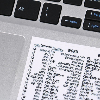 Windows PC Keyboard Shortcut Sticker | Quick Reference Decal for Laptop Desktop