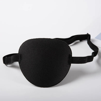 Single Eye Patch for Pirate Cosplay & Sleep Aid | Black Unisex Eyepatch