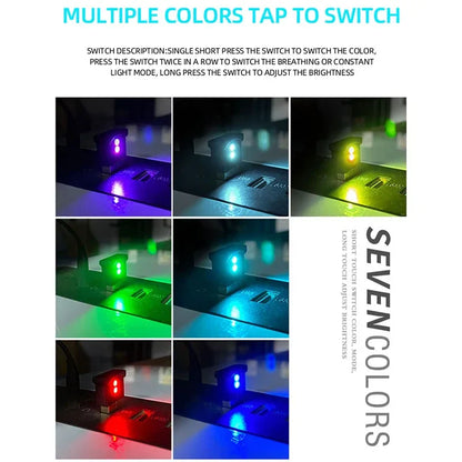 Mini USB LED Night Light | Car Interior Atmosphere Lamp with Eye Protection