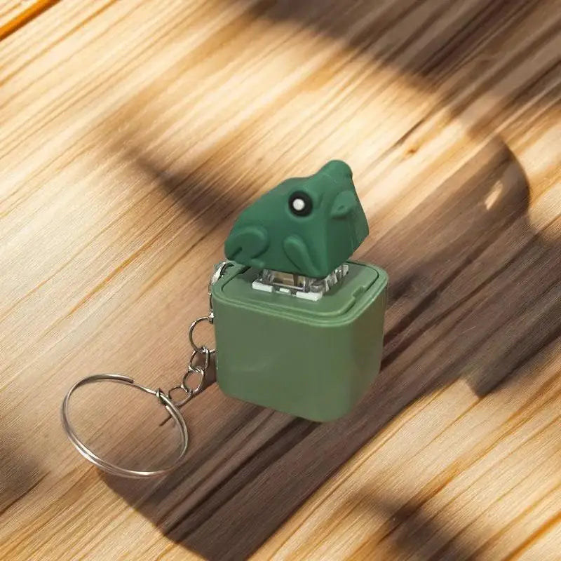 Funny Frog Duck Keychain | Rechargeable Fidget Clicker with LED Light