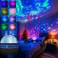Northern Lights LED Atmosphere Projector | 7 Modes Starry Night Light with Remote